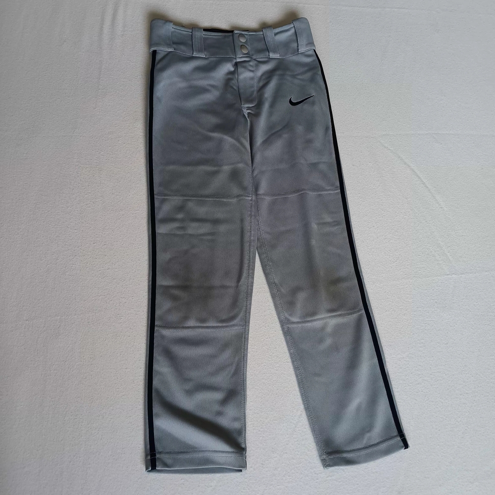 Nike Youth Dri-Fit Baseball Pants XS Gray Black Stripe As-Is Neutral Casual Game